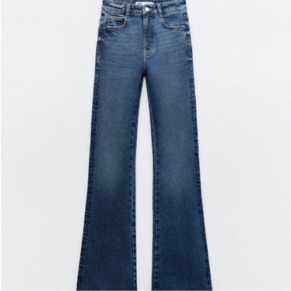 Zara Classic Blue Flare Jeans